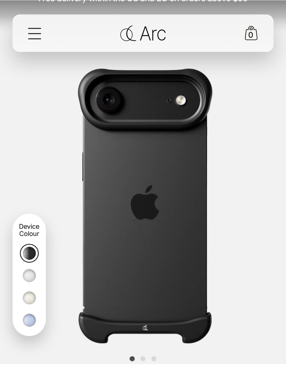 Pulse Aluminum Matte Black Case for iPhone 17 Air